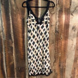 Beau Bois Geometric Slip Dress